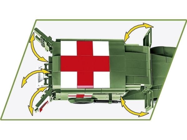 COBI Dodge WC-54 Ambulance, Byggeklosser, 7 år, 293 stykker