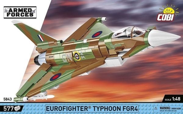 COBI Eurofighter Typhoon FGR4 "GiNA", Byggesten, 8 År, 577 stk.