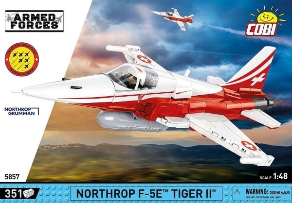 COBI Northrop F-5E Tiger II, Byggeklosser, 6 år, 351 stykker
