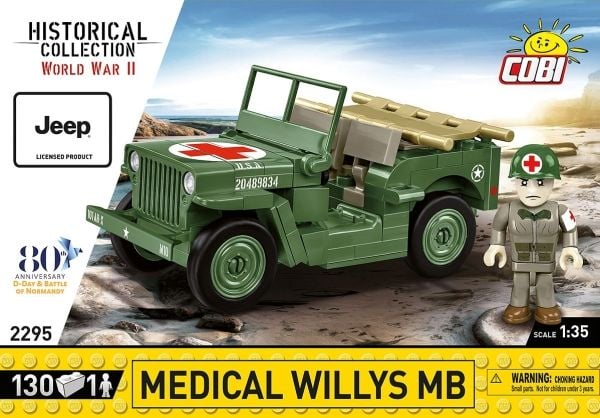 COBI Medical Willys MB, Byggeklosser, 6 år, 130 stykker