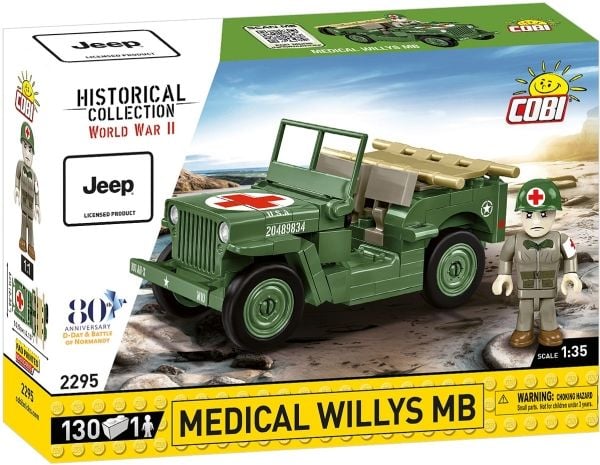 COBI Medical Willys MB, Byggeklosser, 6 år, 130 stykker