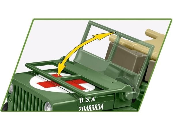 COBI Medical Willys MB, Byggeklosser, 6 år, 130 stykker