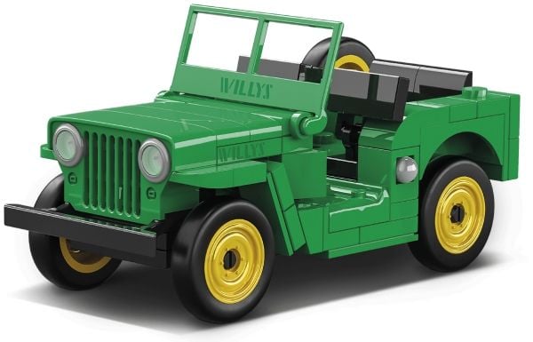 Cobi Toy modell Jeep Willys CJ-2A, grønn
