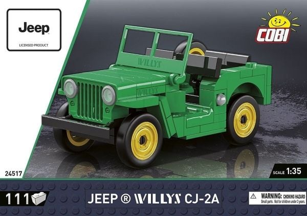 COBI Jeep Willys CJ-2A, Byggklossar, 6 År, 111 styck