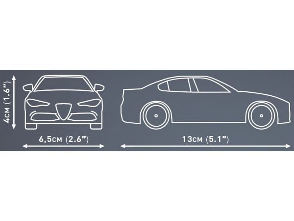 COBI Giulia Quadrifoglio, Byggesett, 6 år, Plast, 90 stykker