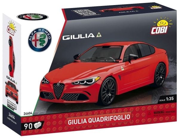 COBI Giulia Quadrifoglio, Byggesett, 6 år, Plast, 90 stykker