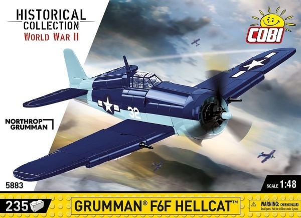 COBI Grumman F6F Hellcat, Byggeklosser, 6 år, 235 stykker