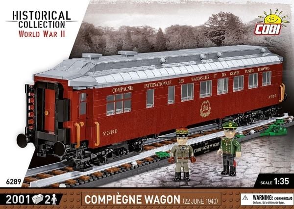 COBI Compiègne Wagon (22 June 1940), Byggeklosser, 10 år, 2001 stykker