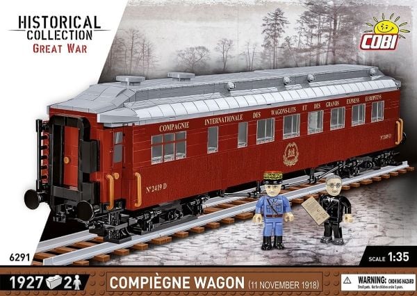 COBI Compiègne Wagon (11 November 1918), Byggeklosser, 10 år, 1927 stykker