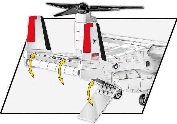 COBI Bell-Boeing V-22 Osprey First Flight Edition, Byggesett, 9 år, 1136 stykker