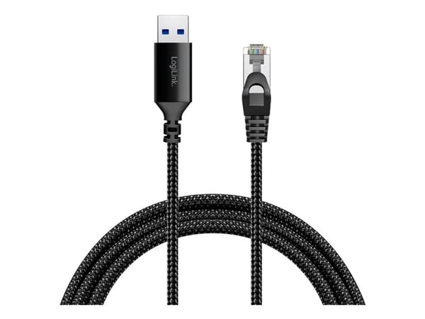 LogiLink CU0401, 1,5 m, Cat6, S/FTP (S-STP), RJ-45, Sort