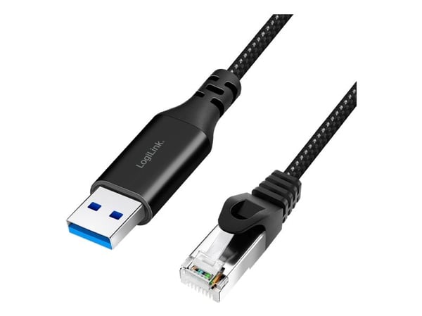 LogiLink CU0403, 3 m, Cat6, S/FTP (S-STP), RJ-45, Sort