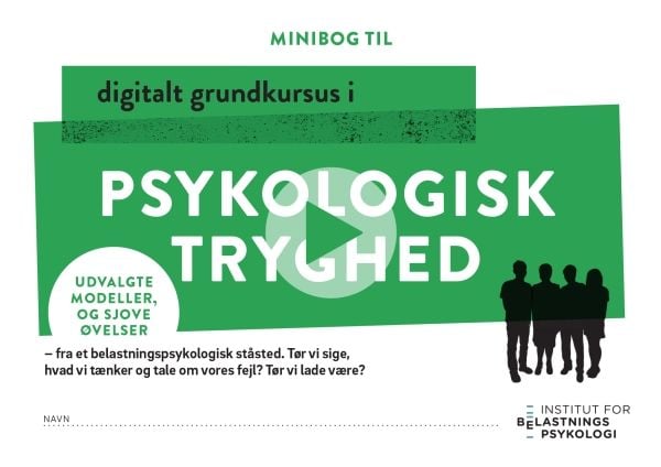 Forlaget Belastningspsykologi minibok om psykologisk trygghet, 32 sider
