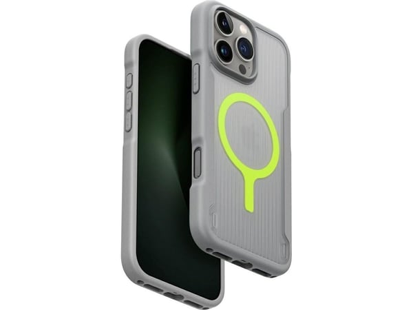Uniq Combat Active Magclick ladedeksel for iPhone 16 Pro Max - grå