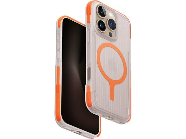 Uniq Combat Active Magclick ladedeksel for iPhone 16 Pro - orange