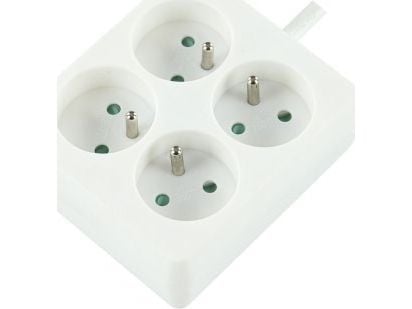LOGON LPS155, 1,5 m, Sisätila, Valkoinen, 4 AC-pistorasia(a), 16 A, 1 kpl