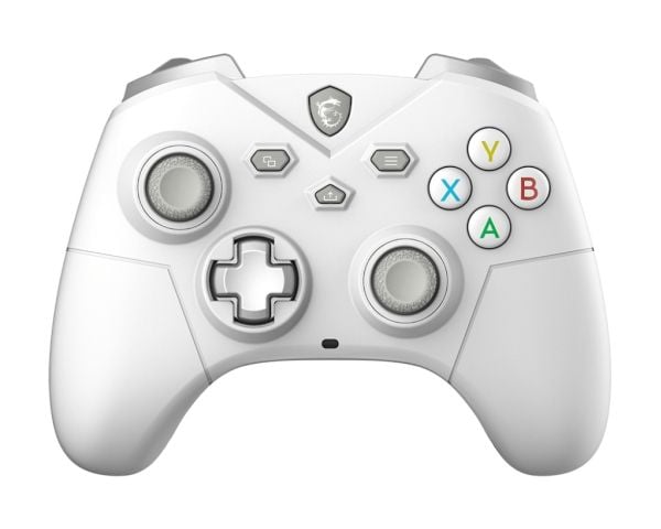 MSI Force GC300 - Håndkonsoll - 2 knapper - trådløs - 2.4 GHz/Bluetooth - hvit - for PC, Android