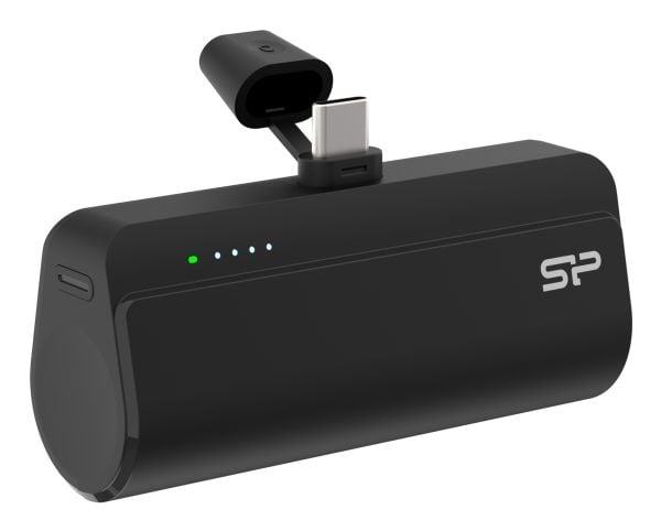 Silicon Power Power Bank QD50 - Strømbank - 5000 mAh - 20 watt - 3 A - PD, QC 3.0, QC 4.0 (USB-C) - svart