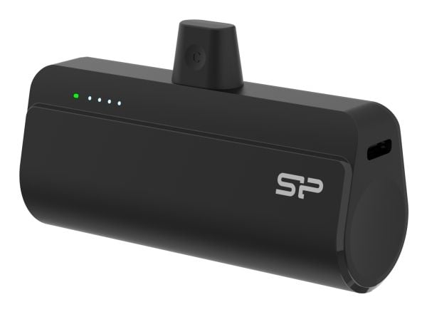 Silicon Power Power Bank QD50 - Strømbank - 5000 mAh - 20 watt - 3 A - PD, QC 3.0, QC 4.0 (USB-C) - svart