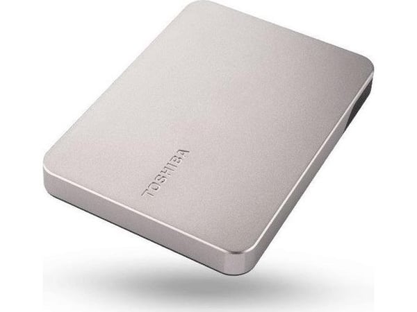 Toshiba Canvio Flex - Harddisk - 1 TB - ekstern (bærbar) - 2.5" - USB 3.2 Gen 1 - varmt sølv