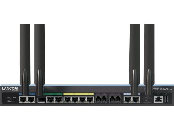 LANCOM 1936VAG-5G - Gateway - 1GbE, 5G - LTE - 5G - UMTS B1/B2/B4/B5/B8/B19/ LTE B1/B2/B3/B4/B5/B7/B8/B12/B13/B14/B17/B18/B19/B20/B25/B26/B28/B29/B...