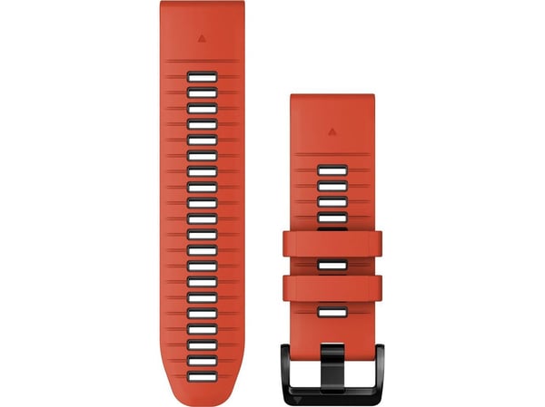 Garmin Ersatzarmband QuickFit 26 mm Silikon Flammenrot/Graphit (010-13281-04)