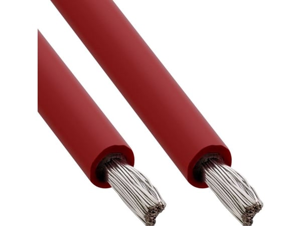 MG InLine® solcelleinstallasjonskabel H1Z2Z2-K 6mm² rød, meter, 50m