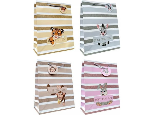 JU-PITER dekorativ gavepose 18x23x10 cm 3106C (pris per stk.)