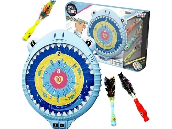 Woopie magnetisk dartspill med darttavle, Wesoly Rekinek