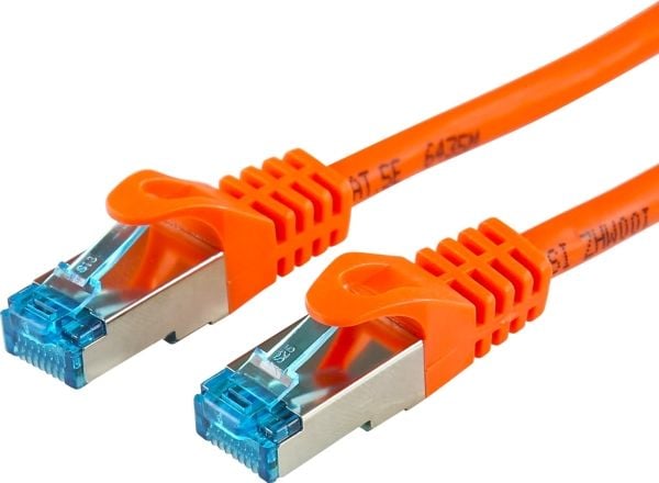 LOGON TCR55SS015O, 1,5 m, Cat5e, SF/UTP (S-FTP), RJ-45, RJ-45, Oransje