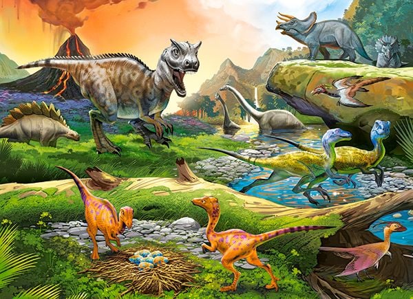 Castorland B-111084, 100 stykker, Dinosaurer, 6 år