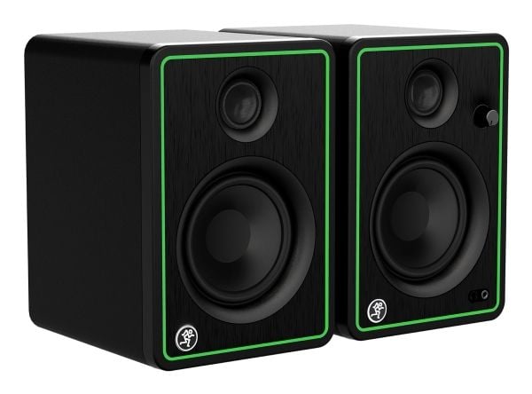 Mackie CR4-X, 2-veis, 2.0 kanaler, Koblet med ledninger (ikke trådløs), 50 W, 70 - 20000 Hz, Svart, Grønn