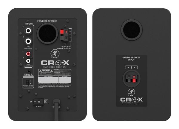 Mackie CR4-X, 2-veis, 2.0 kanaler, Koblet med ledninger (ikke trådløs), 50 W, 70 - 20000 Hz, Svart, Grønn