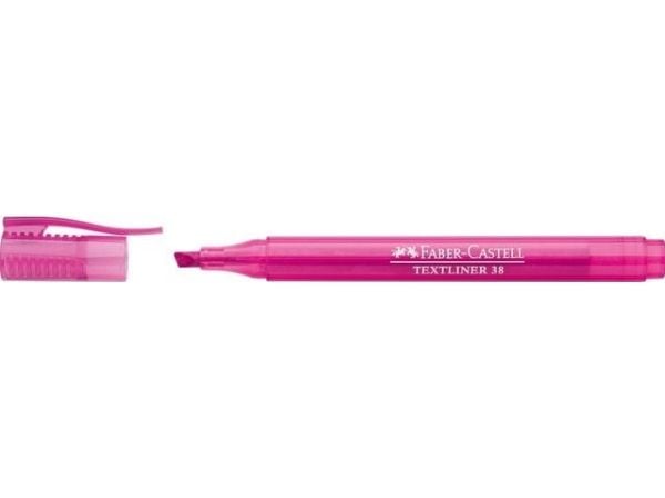 Faber-Castell TEXTLINER 38 - Markeringspenn - for fakspapir - fluorescerende rosa