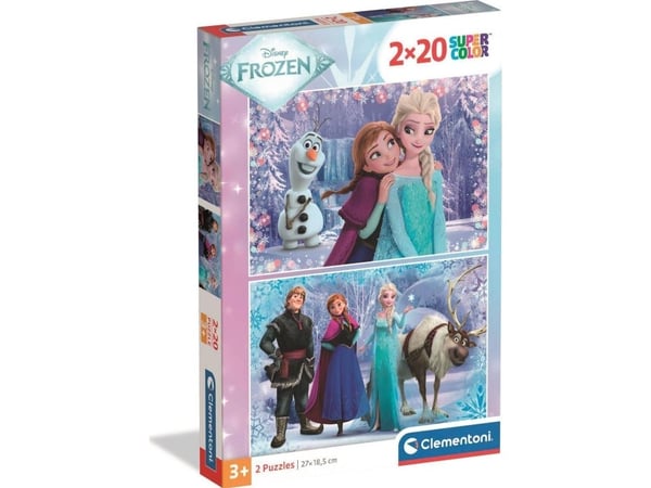 Clementoni Puzzle SuperColor Frozen 2x20 biter (24825)