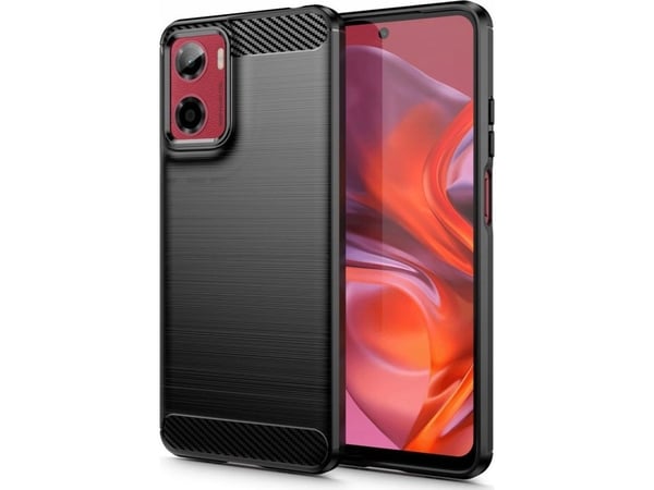 Tech-Protect TPUCarbon-fodral till Motorola Moto G05 / E15 - svart