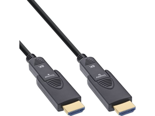 Manhattan InLine® HDMI AOC-kabel Ultra High Speed HDMI 8K4K löstagbar kontakt 50 m