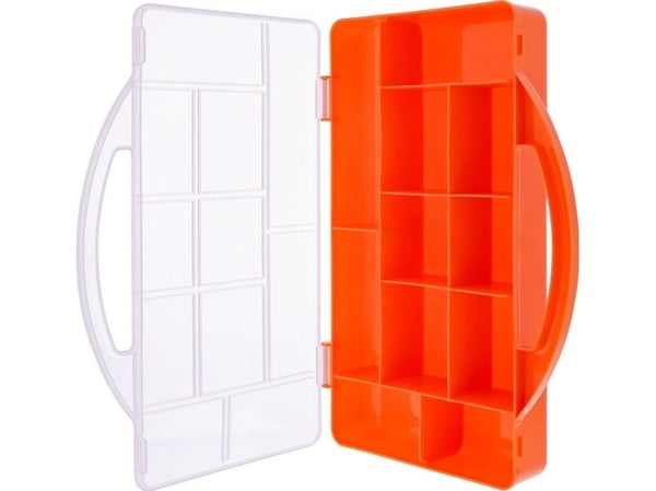 InLine 43009M, Förvaringslåda för smådelar, Orange, Transparent, Tyskland, 176 mm, 265 mm, 40 mm