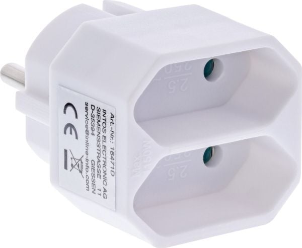 InLine 16471D, Valkoinen, 41 mm, 65 mm, 38 mm, 26 g, 41 x 65 x 38 mm
