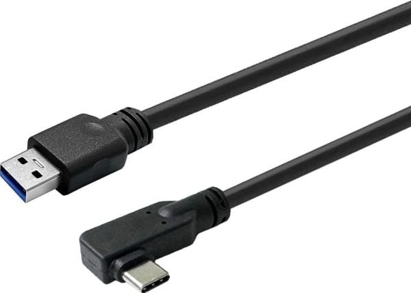 VivoLink - USB-kabel - 24 pin USB-C (hane) vinklad till USB typ A (hane) - USB 3.2 Gen 2x2 - 5 m - 4K60Hz stöd, stöd för DP Alt-läge, upp till 20 G...
