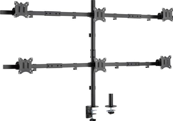 InLine 23108I, Klemme/malje, 43,2 cm (17"), 81,3 cm (32"), 100 x 100 mm, Høydejustering, Svart