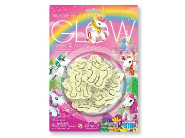 Klistermärken 4M Glow UNICORNS 00-05939