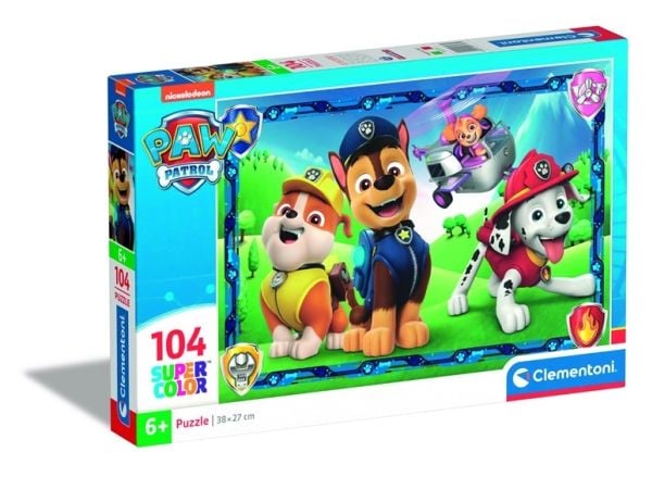 Clementoni Puslespil Paw Patrol, 104 brikker