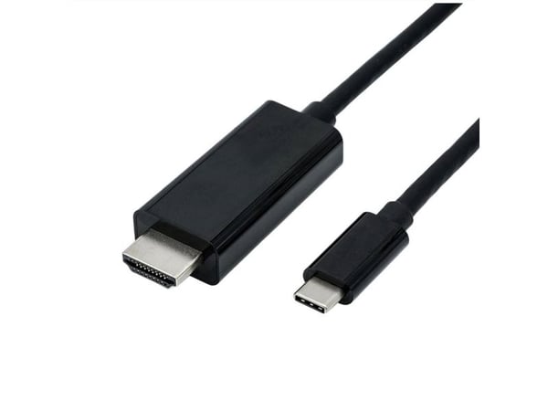 ROLINE 11.04.5841, 2 m, USB Type-C, HDMI, Hankjønn, Hankjønn, 3840 x 2160 piksler