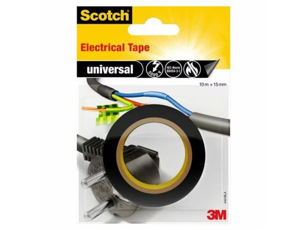 3M 4401BLA, 1 styck, Svart, PVC, 6000 V, 10 m, 15 mm