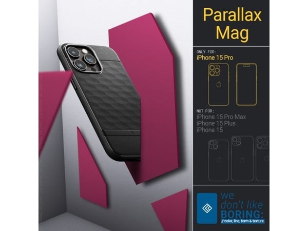 Kotelo Spigen Caseology Parallax MAG iPhone 15 Pro 6.1" Magsafe koru / matta koru ACS0