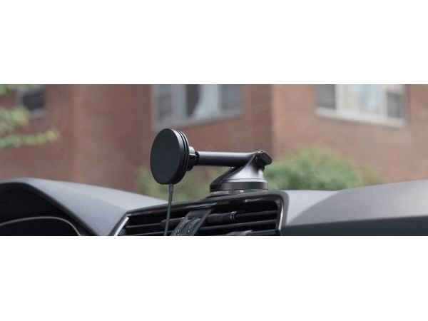 iOttie Velox mini - Trådløs ladeholder for bil - Qi2, dash and windshield mount - 15 watt