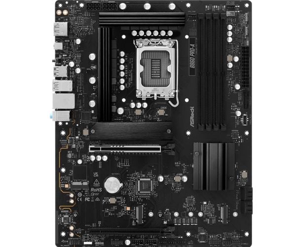 ASRock B860 Pro-A - Emolevy - ATX - LGA1851-asennuspaikka - B860 piirisarja - USB-C 3.2 Gen 2x2, USB-C 3.2 Gen2, USB 3.2 Gen 2, USB 3.2 Gen 1 - 2.5...