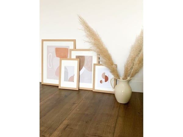 Deknudt S66KH1 P1, Enkel bilderamme, Glass, Tre, Naturlig, Bord, Vegg, 30 x 30 cm, Rektangulær