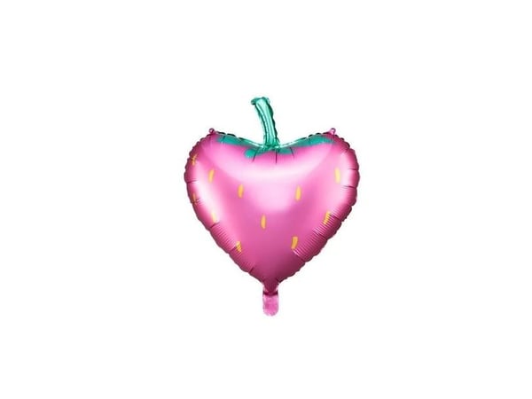 PartyDeco Strawberry, Lekeballong, Assorterte farger, Hjerte (form), 450 mm, 420 mm, 50 stykker